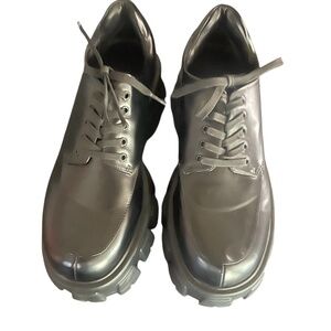 Princess Polly Mia Oxford Chunky Loafers Size 10